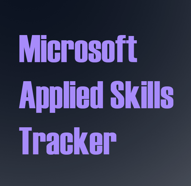 Applied Skills Tracker